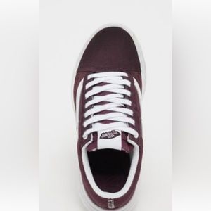 Vans old skool overt cc shoe. Wine.